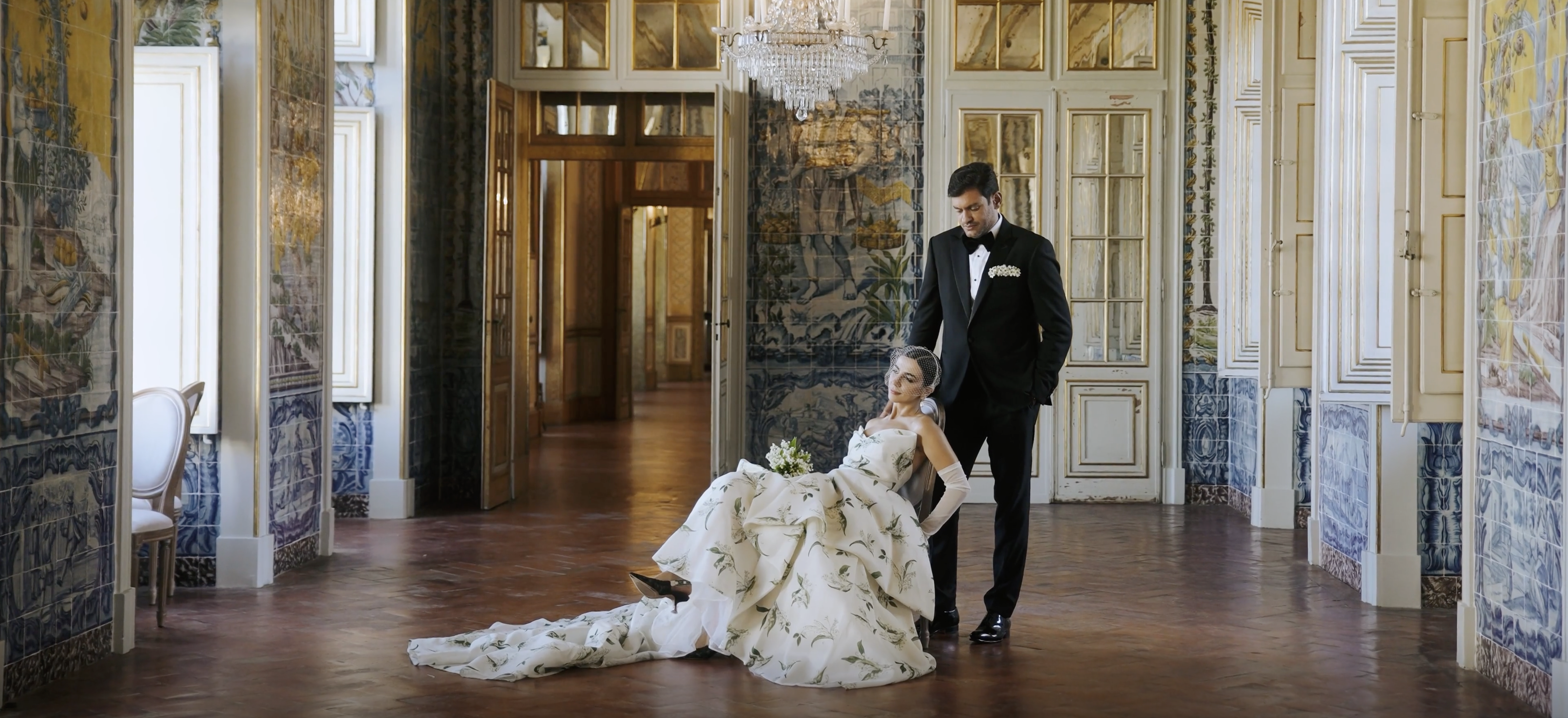 Royal palace wedding venue near Lisbon Portugal