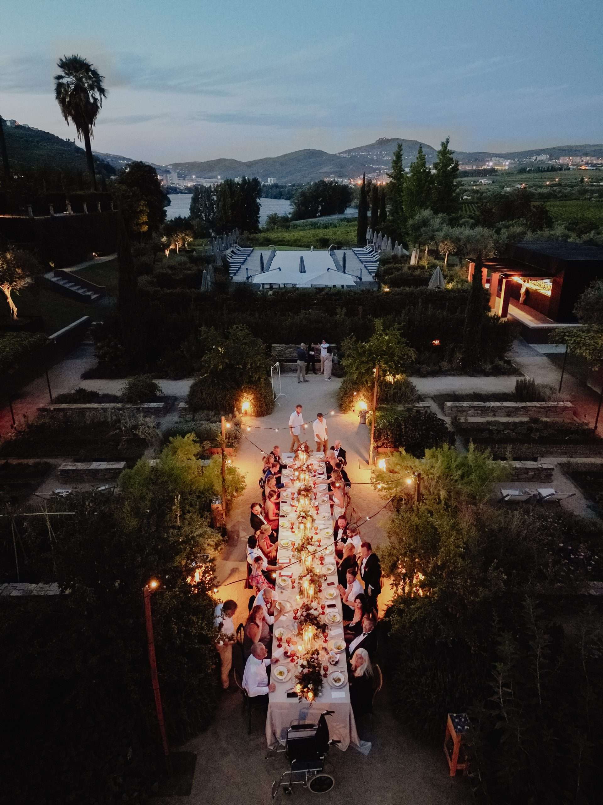 Al fresco dinner Six Senses Douro
