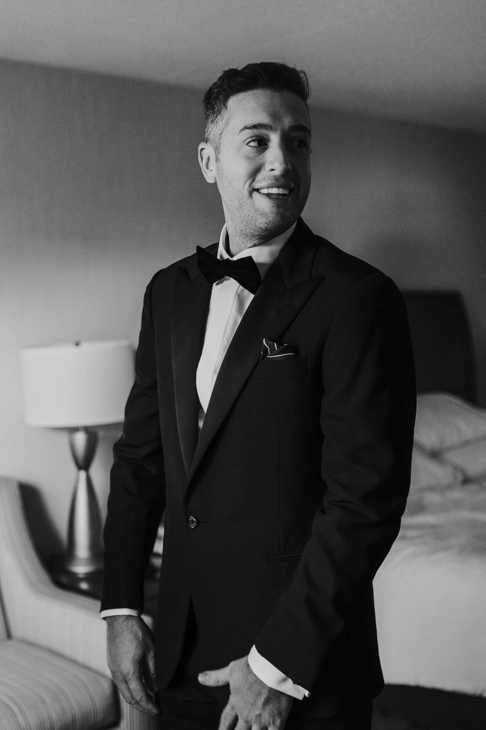 Wedding couple portrait at destination wedding New York