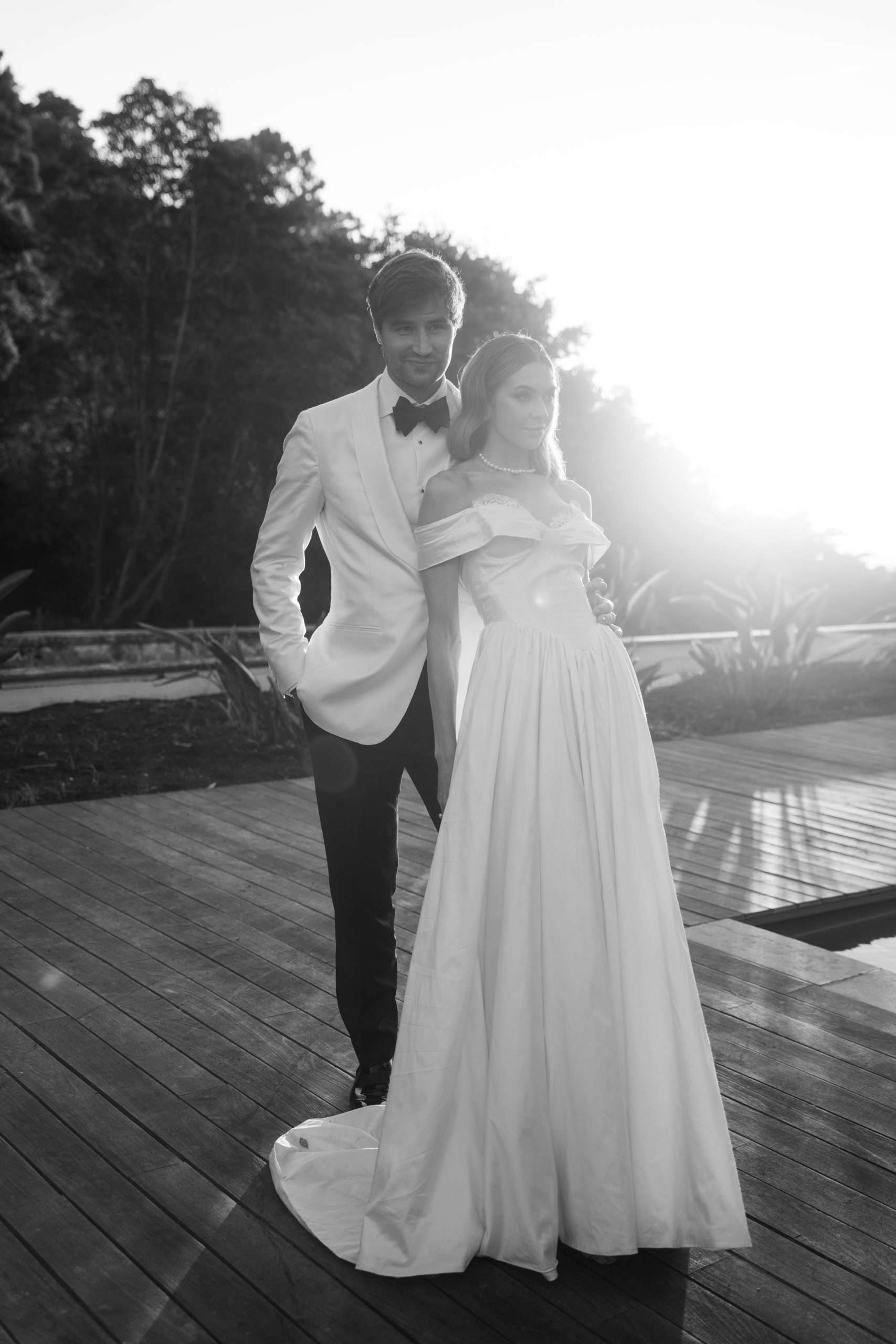 Couple posing during sunset at Palácio de Seteais Sintra Portugal