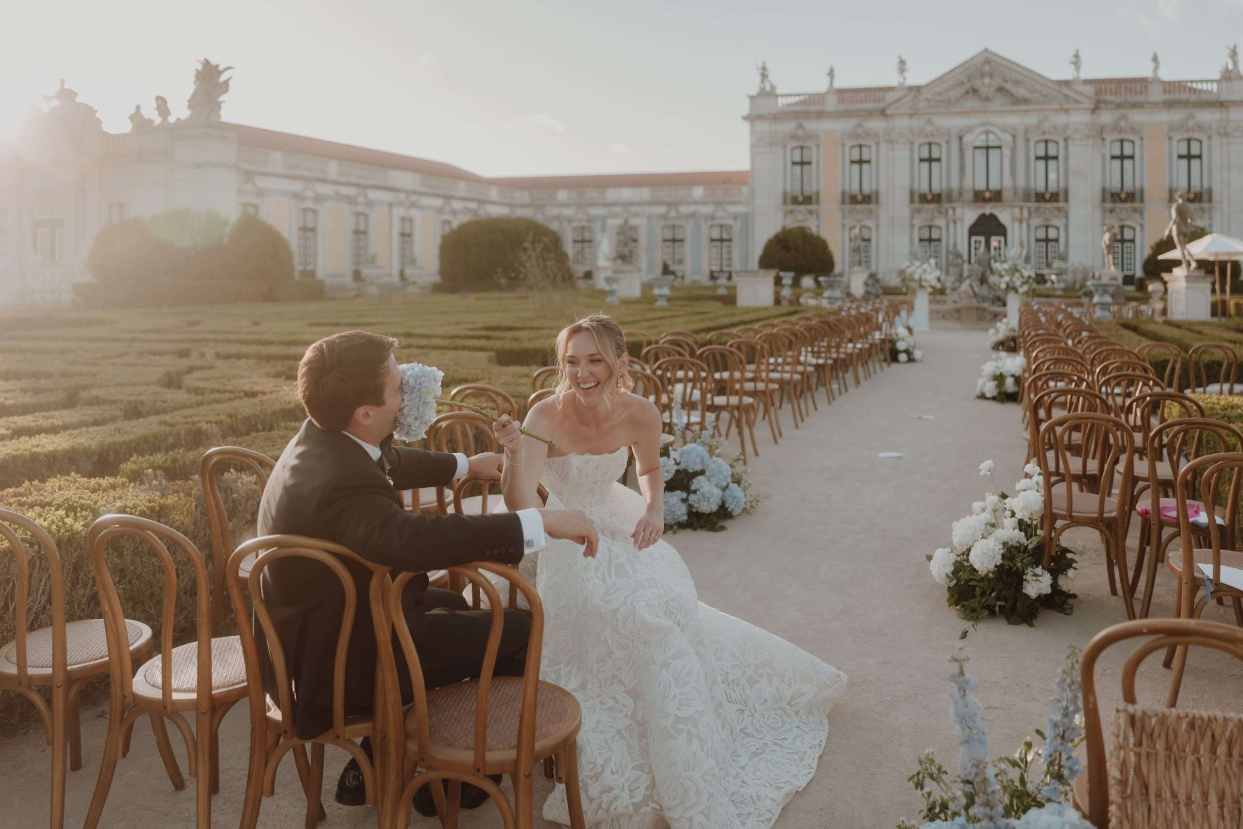 Wedding celebration at Palácio Nacional de Queluz Portugal
